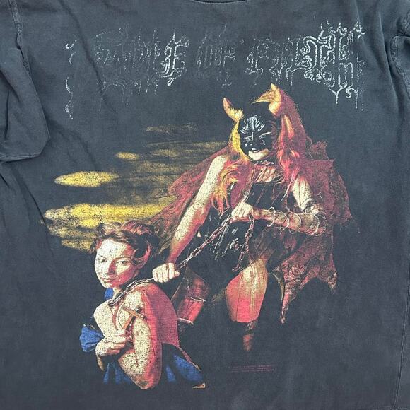 Vintage 1997 Cradle Of Filth The Rape And Ruin Of Europe Tour Long Sleeve - Picture 1 of 7